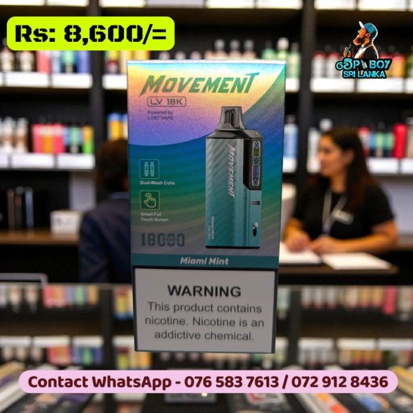 Lost Vape Movement LV18000 Disposable Vape – 18000 Puffs with LED Display