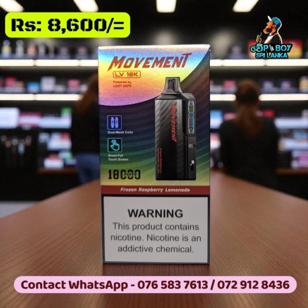 Lost Vape Movement LV18000 Disposable Vape – 18000 Puffs with LED Display