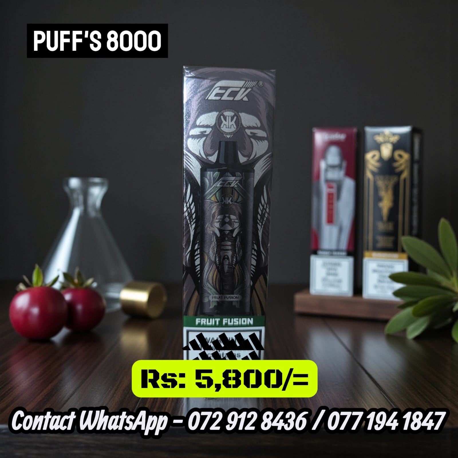 ECK 8000 Puffs Rechargeable Disposable Vape - Vape Boy Sri Lanka Store