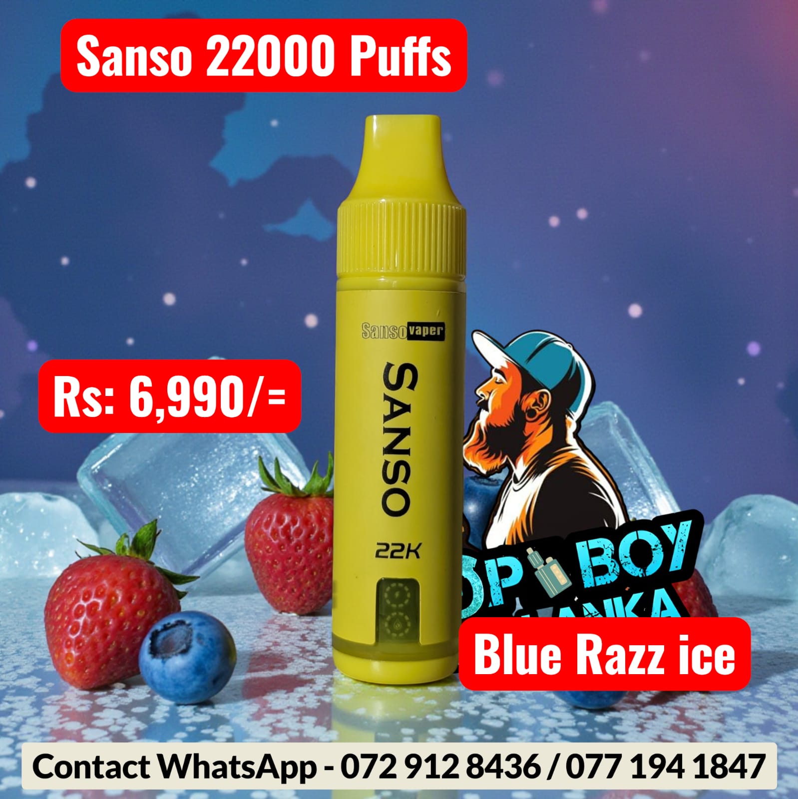 Sanso 22000 Puffs Disposable Vape | Dual Mesh Coil & Rechargeable - Image 6