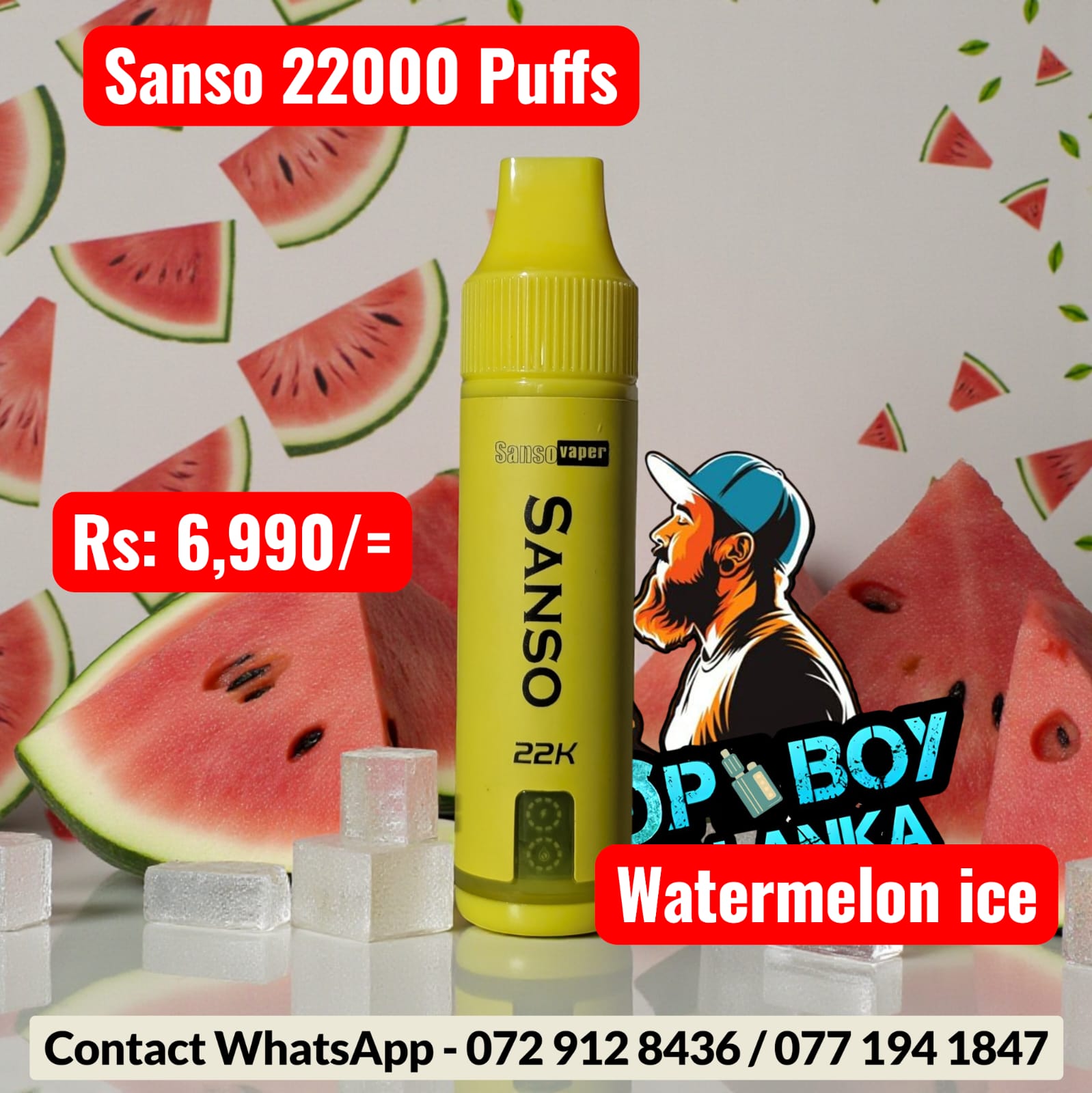 Sanso 22000 Puffs Disposable Vape | Dual Mesh Coil & Rechargeable - Image 2