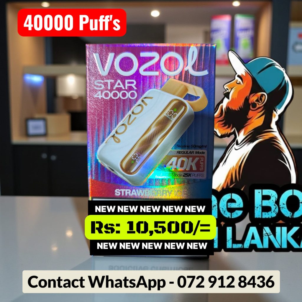Premium Vozol 40000 Puff Rechargeable Vape in Colombo - VapeBoySriLanka.com